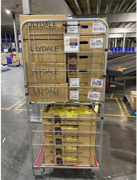 2 Sided Trolley loaded with lildale cartons